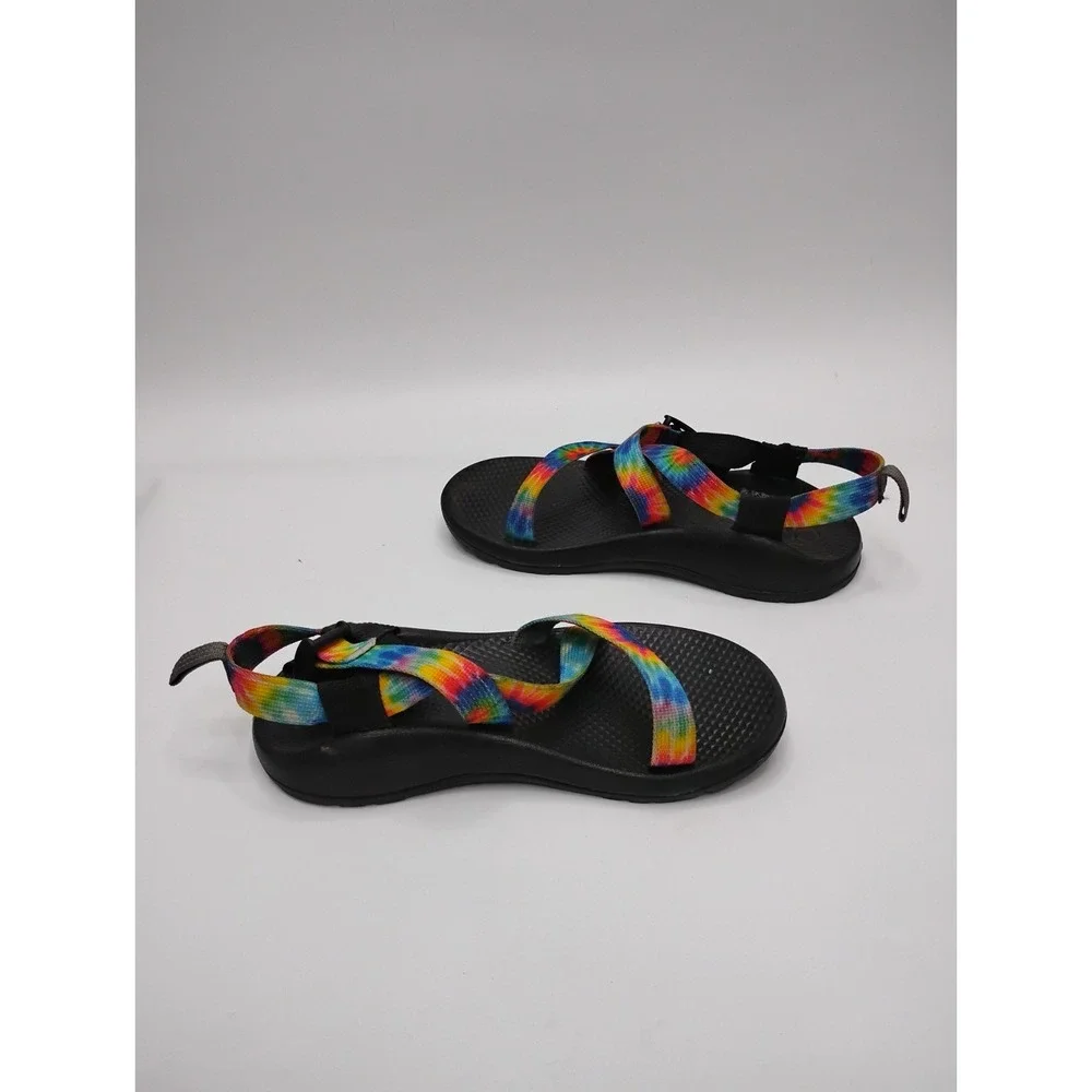 Chaco Z1 Ecotread Sandals Tie Dye Rainbow Multicolor Kids Youth Size 4